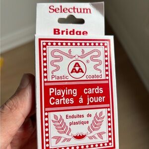 Red AAA Plastic Coated Playing Cards